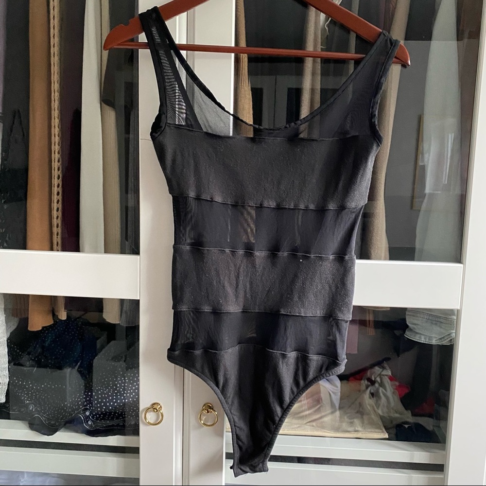 Black bodysuit new -S